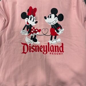 Disneyland Mickey and Minnie Valentines Day Zip Up Hoodie NWT!!
